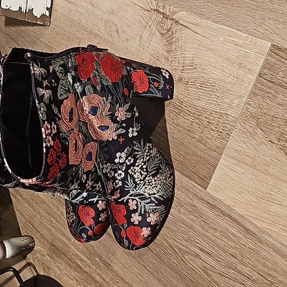 floral booties